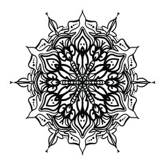 Fototapeta premium Snowflakes ornament patterns