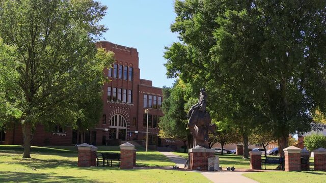 Sunny view of the campus of Northwestern Oklahoma State University