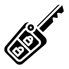carkey glyph icon