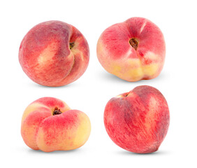 Peach isolated on white