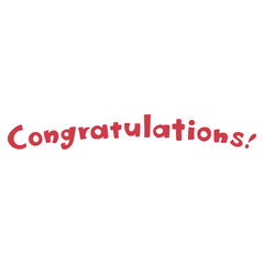 congratulations の文字