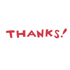 THANKS　の文字