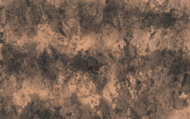 Brown background with grunge texture, watercolor painted mottled black background with vintage marbled textured design on cloudy sepia brown banner, distressed old antique parchment paper