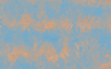 Brown background with grunge texture, watercolor painted mottled blue background with vintage marbled textured design on cloudy sepia brown banner, distressed old antique parchment paper