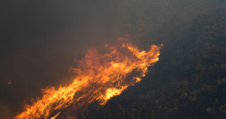 Woolsey Fire, Malibu California fire Burnt Mountains
