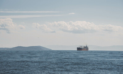 ship in the sea