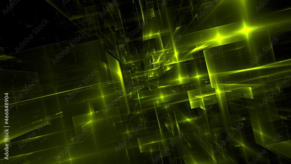 Poster cyberspace matrix parallel world, another reality digital world. science fiction hacker concept. dig