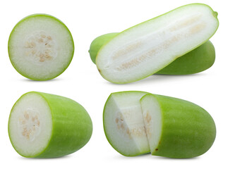 Wax Gourd  isolated on white background