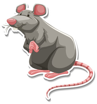 Little mouse animal cartoon sticker