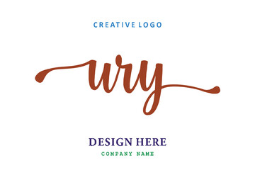 URY lettering logo is simple, easy to understand and authoritative