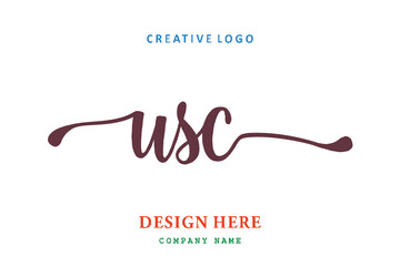 USC lettering logo is simple, easy to understand and authoritative