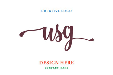 USG lettering logo is simple, easy to understand and authoritative