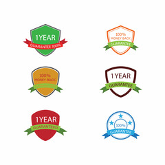 Guarantee Gold stamp sign vector illustration