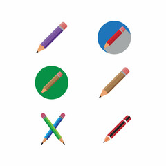 pencil logo vector icon template Illustration