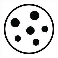 Fototapeta premium cookies vector black filled outline icon. Modern thin line symbols. Collection of traditional elements.