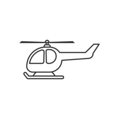 Helicopter icon design template vector isolated illustration