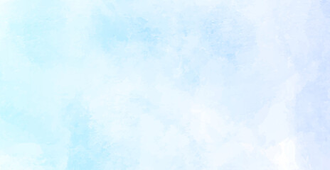abstract blue sky cloud watercolor with watercolor splashes with space for your text.stylist decorative watercolor background used as wallpaper,cover,card,decoration and design.