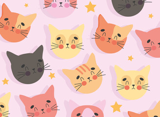 cute cats pattern