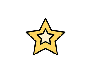 Star premium line icon. Simple high quality pictogram. Modern outline style icons. Stroke vector illustration on a white background. 