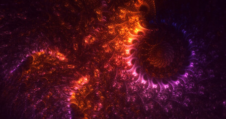 Fototapeta premium 3D rendering abstract colorful fractal light background