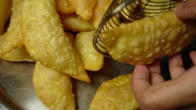 Sweet dumplings prepared during Indian festival of Diwali and Holi, Also known as Gujiya or gujia or karanji.