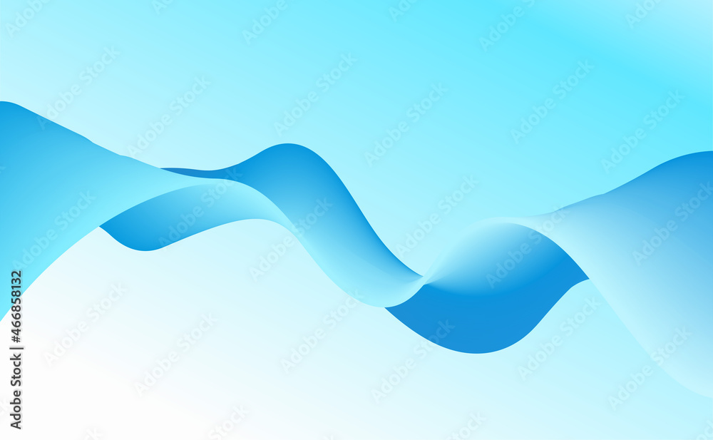 Poster Vector abstract colorful flowing wave lines background. Design element for presentation. website template