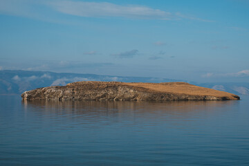 view of the coast of the lake Baikal