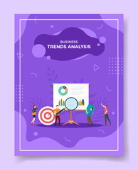 business trends analysis for template of banners, flyer, books, and magazine cover