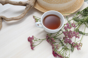 spa composition on a wooden background