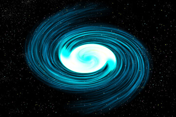 銀河や惑星のイメージ、渦巻く抽象的な宇宙の背景