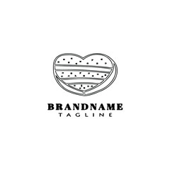 love logo cartoon icon design template black isolated vector