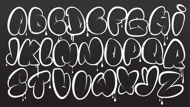 graffiti bubble letters y