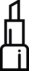 lipstick icon. Women's things element. Premium quality graphic design. Signs symbols collection, simple icon for websites, web design, mobile app, info graphics on white background.