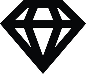 Diamond line icon, outline vector sign, linear style pictogram isolated on white. Gemstone symbol, logo illustration. Editable stroke. Pixel perfect. vector design.