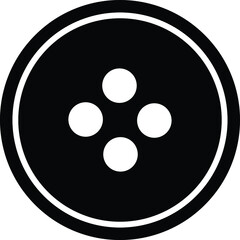 Button icon design vector.