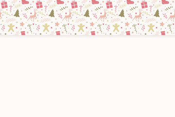 Concept of a Christmas background with decorations. Vector