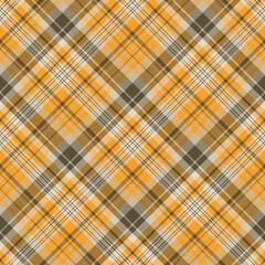 Seamless pattern in positive light orange and warm gray colors for plaid, fabric, textile, clothes, tablecloth and other things. Vector image. 2