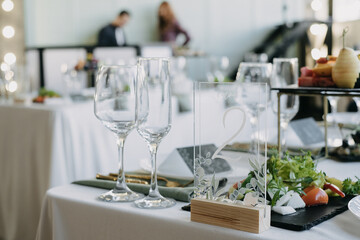 Wedding setting table