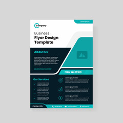 modern a4 business flyer design template