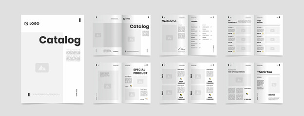 modern a4 product catalog design template - obrazy, fototapety, plakaty