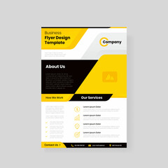 modern a4 business flyer design template