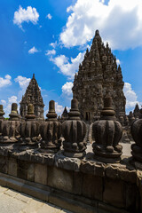 Fototapeta na wymiar Prambanan temple near Yogyakarta on Java island - Indonesia