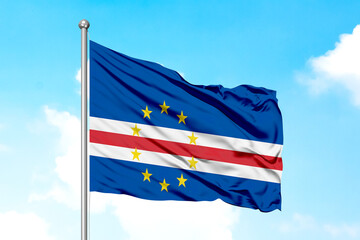 Cape Verde Flying Flag