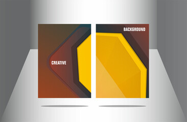 brown and yellow gradient abstract background, vector creative design