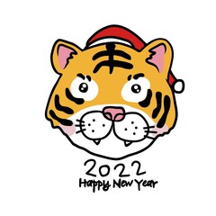 2022 Chinese New Year , Year of Tiger  cartoon vector illustration