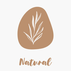 Delicate hand drawn organic logos and icons for ecological, farm food market, healthy life and local food restaurants or organic cosmetics labels.