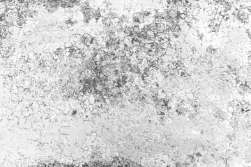 Abstract Wall Texture Old Wall With Cracks Background Black And White Tone Style.