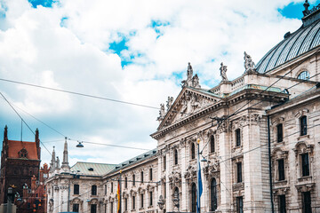 Obraz premium Street view of downtown Munich, Germany.