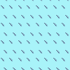 Watercolor pattern with spiral arrows arrows on a blue background