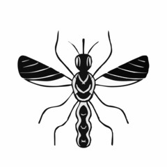 Fototapeta na wymiar mosquito sign icon isolated vector illustration